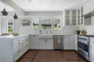 Stylish Open-Concept Kitchen by Ground Up Builders
