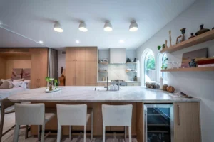 ADU Elegant Kitchen Island - Ground Up Builders