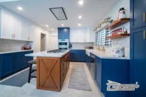 Blue & Wood Kitchen Remodel