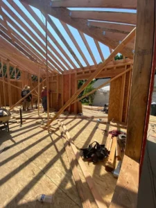Roof Framing Progress- Ground Up Builders