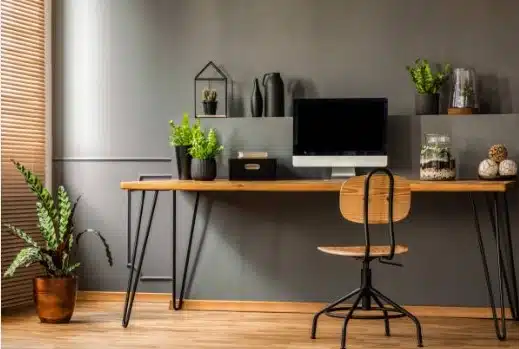 Modern Home Office by Ground Up Builders