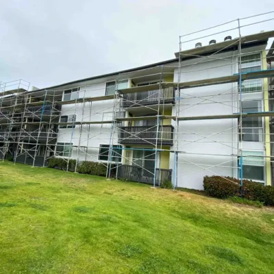 Multifamily Building Renovation in Progress- Ground Up Builders