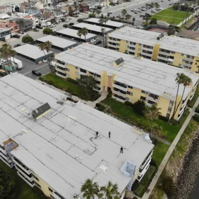 Roof Work in Progress at Harbor Blvd- Ground Up Builders