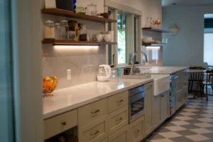 Sleek Modern Kitchen- Ground Up Builders