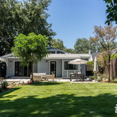 Outdoor Patio with Dining and Lounge Area- Ground Up Builders