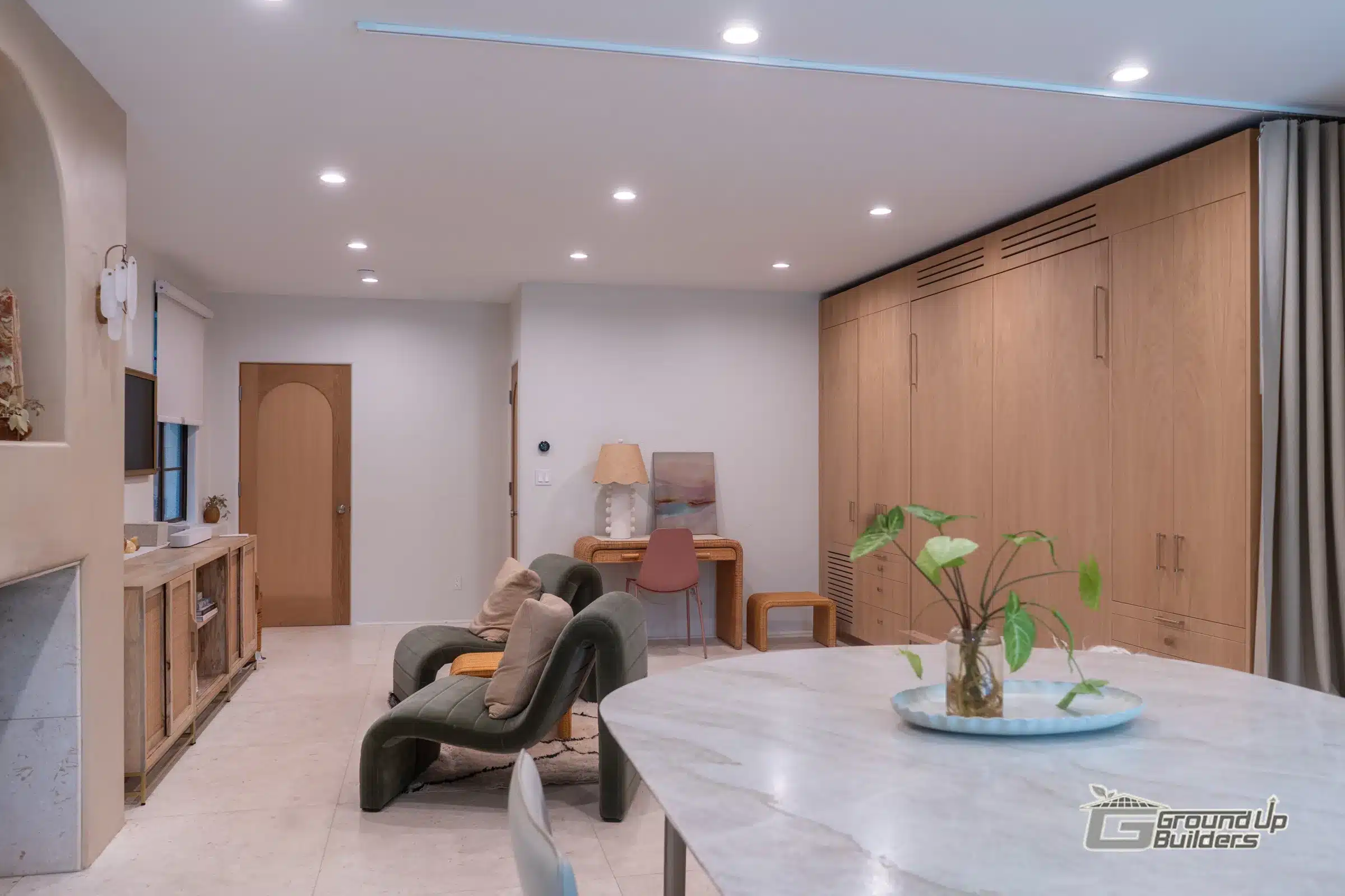 Spacious ADU Living and Dining Area- Ground Up Builders