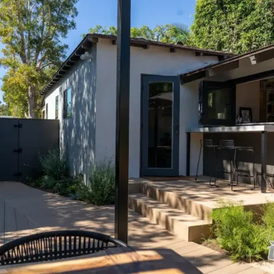 Backyard Entry and Bar Seating Renovation | Ground Up Builders