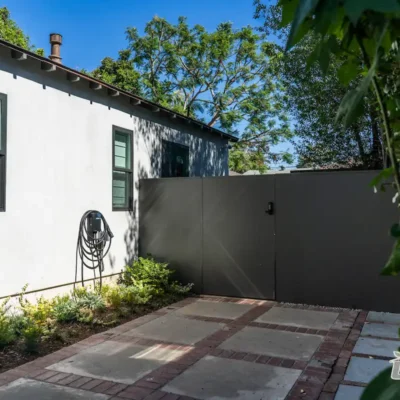 Backyard with Gate & Driveway | Ground Up Builders