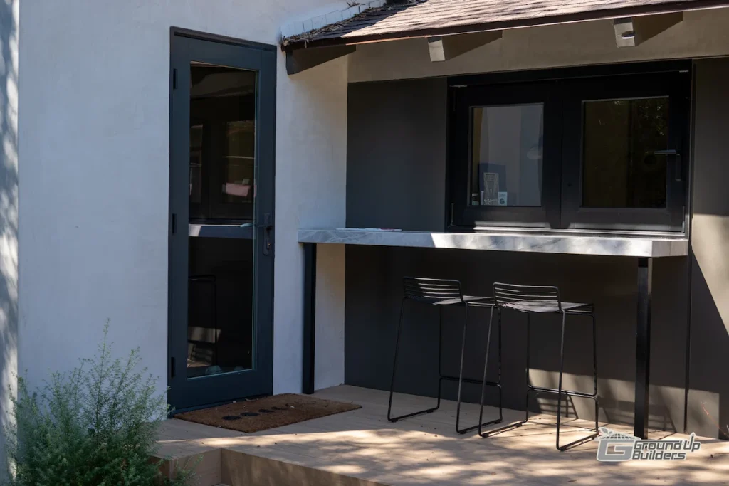 Outdoor Bar Seating Renovation | Ground Up Builders