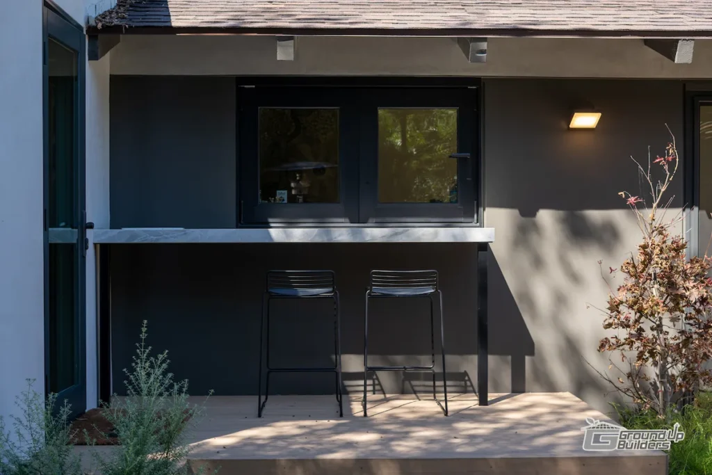 Outdoor Bar and Deck Seating Renovation | Ground Up Builders