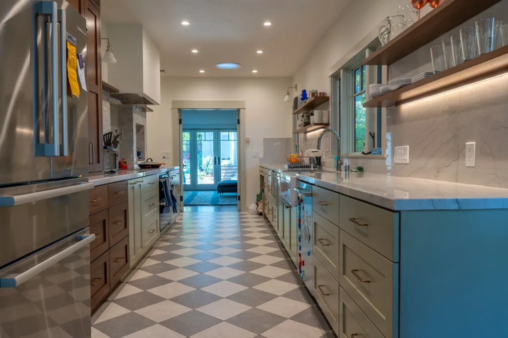 Distressed cabinetry