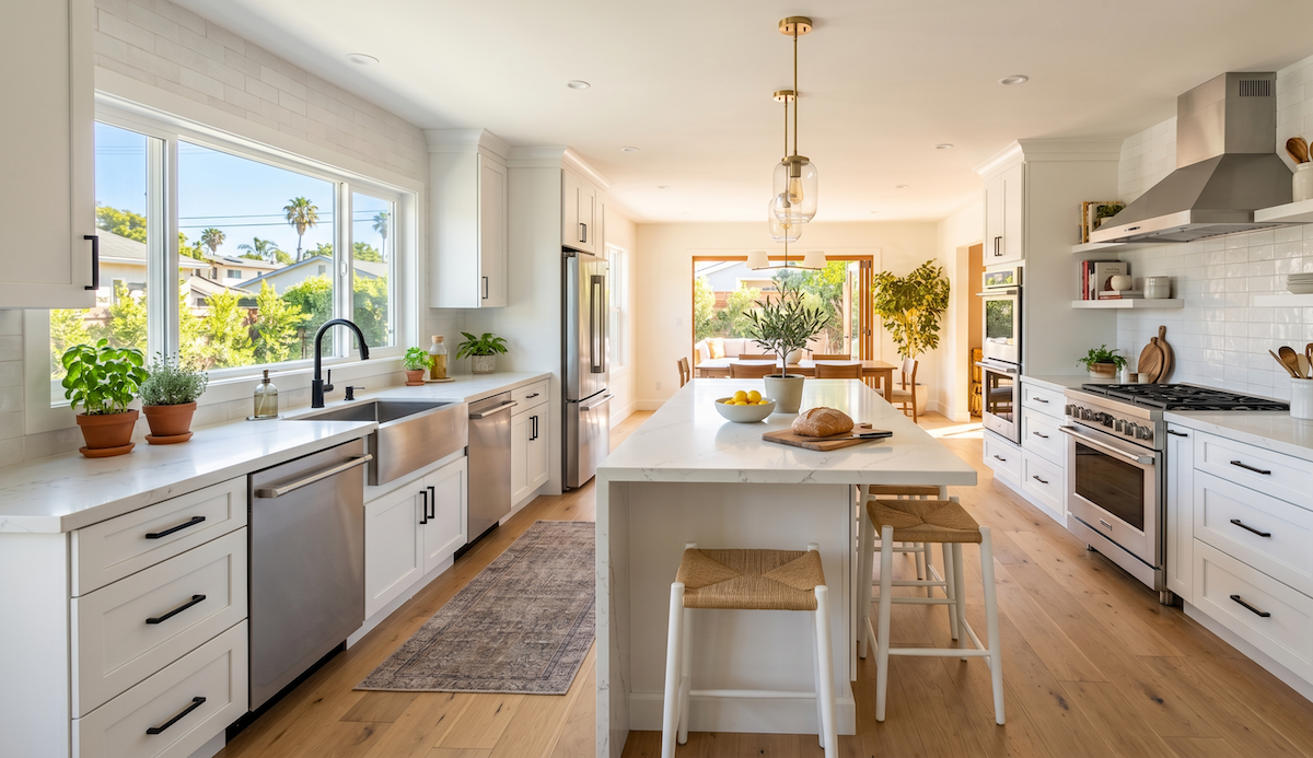 A beautifully remodeled modern kitchen