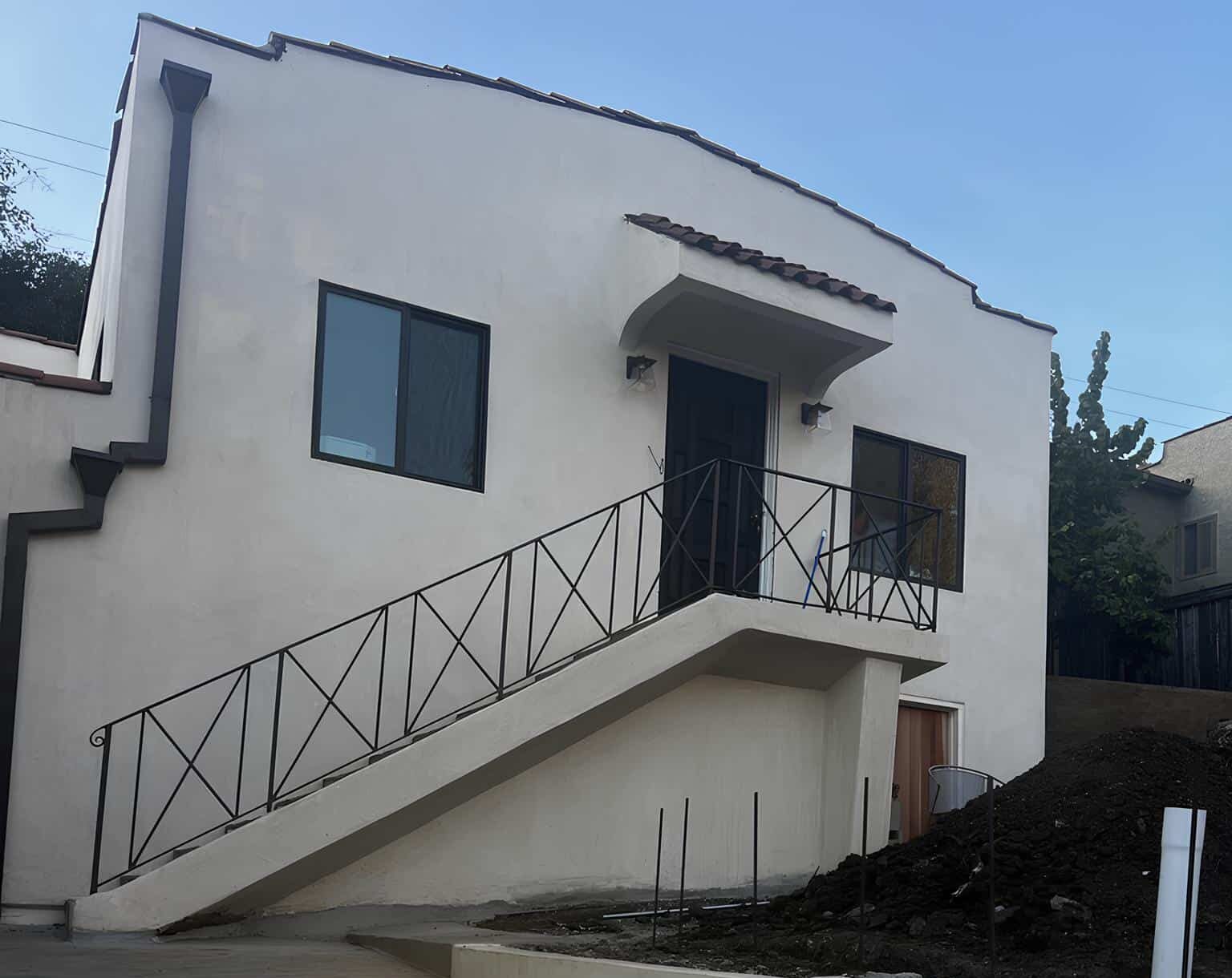 After in a garage to ADU conversion project in Silver Lake, Los Angeles