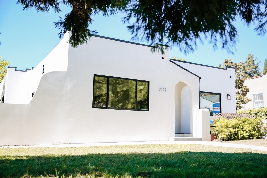 Exterior area after in a full home remodel project in Eagle Rock, Los Angeles