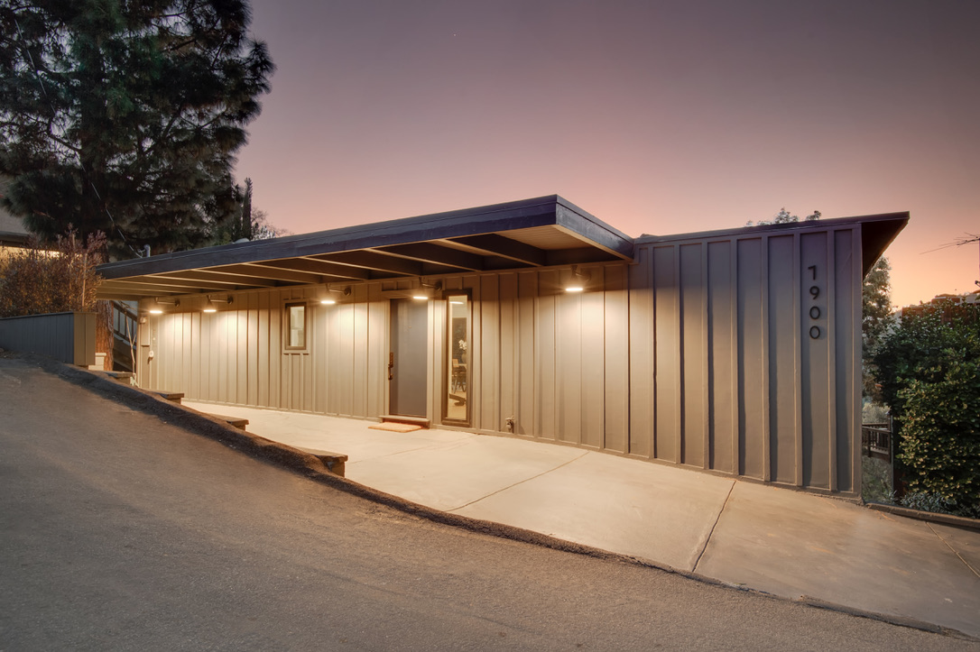 Exterior after in an exterior remodel project in Laurel Canyon, Los Angeles