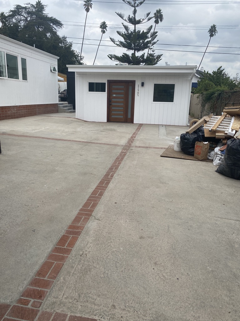 Front of home after in a exterior renovation project in Eagle Rock, Los Angeles