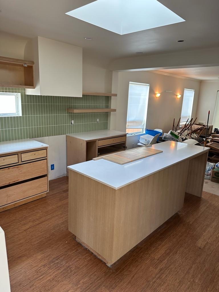 Kitchen after in a kitchen remodel project in Atwater Village, Los Angeles