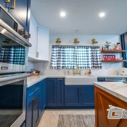 Blue & Wood Kitchen Remodel