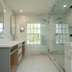 Elegant Bathroom Remodel by Ground Up Builders