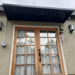 French Door Overhang Installation- Ground Up Builders