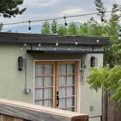 French Door Overhang- Ground Up Builders