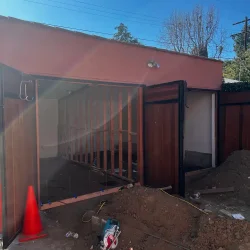 Garage Conversion in Progress by Ground Up Builders
