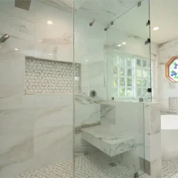 Luxury Marble Bathroom- Ground Up Builders