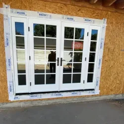 Milgard French Door Installation by Ground Up Builders