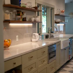 Sleek Modern Kitchen- Ground Up Builders